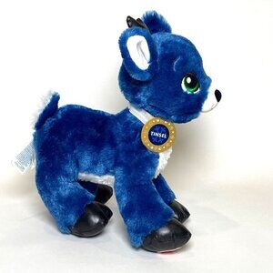 Build a Bear Workshop Tinsel Reindeer Plush Stuffed Animal Toy Blue No Cape